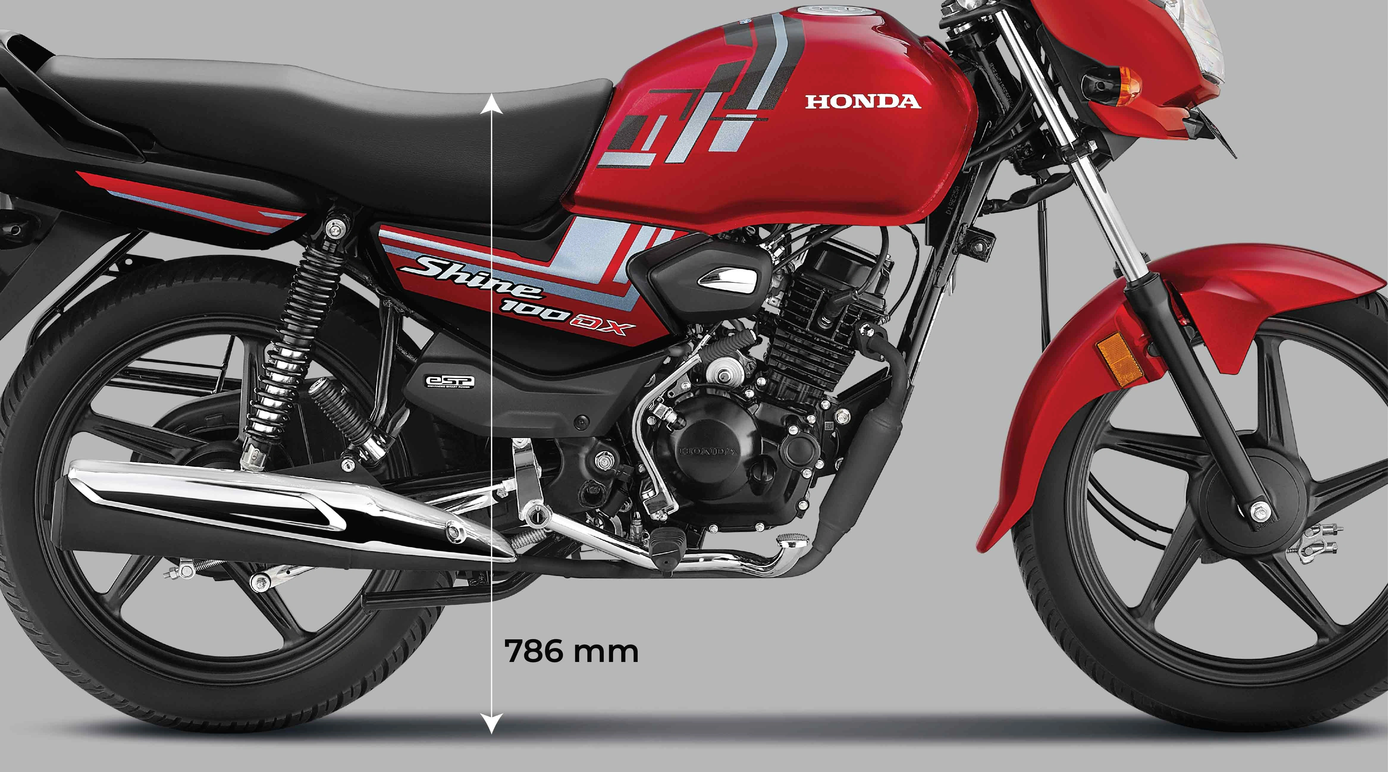 Easy ground touch with optimised seat height